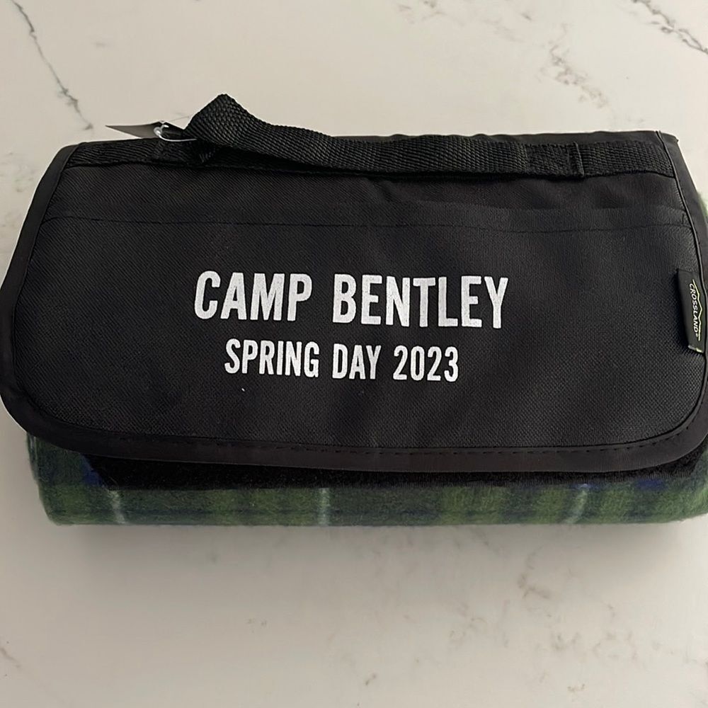 Camp Bentley Spring Day 2023 outdoor fold up blanket